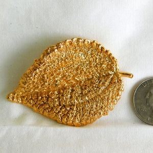 Napier Gold Leaf Brooch